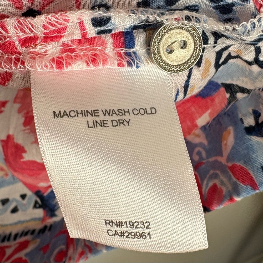 Alfred Dunner Patchwork-Print Button Front Shirt 100% Cotton size 16 boho - Picture 4 of 9